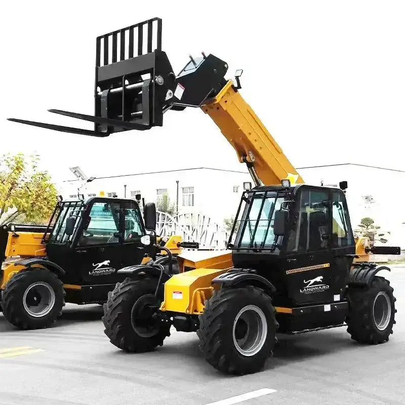 Yellow and black agricultural diesel telescopic forklifts for customized telehandler needs