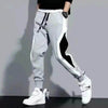 Stylish Gray and Black Wide Loose Casual Pants for Men - Estalios