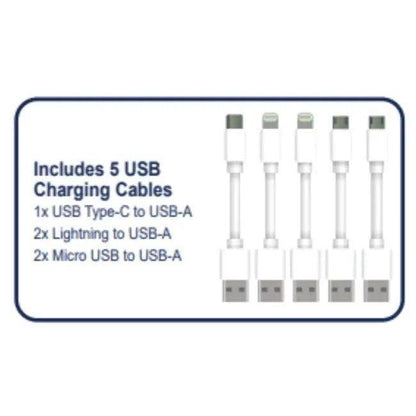 Gray and White USB Charging Station with LED Indicator for Easy Multi-Device Charging - Estalios