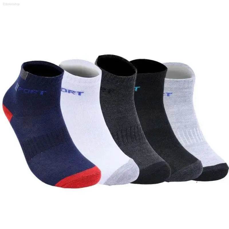 Assorted athletic socks.