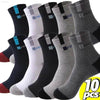 Ten pairs of athletic socks.