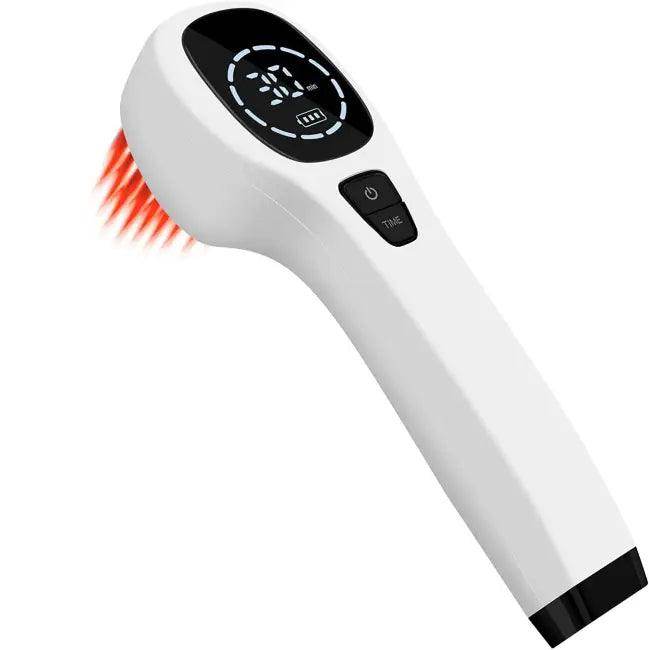 Gray Carrying Case with Handheld Light Therapy Device for Healing - Estalios