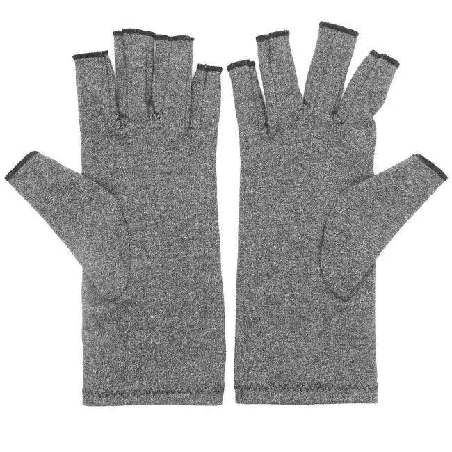 Gray Compression Arthritis Gloves for Pain Relief Daily Use - Estalios