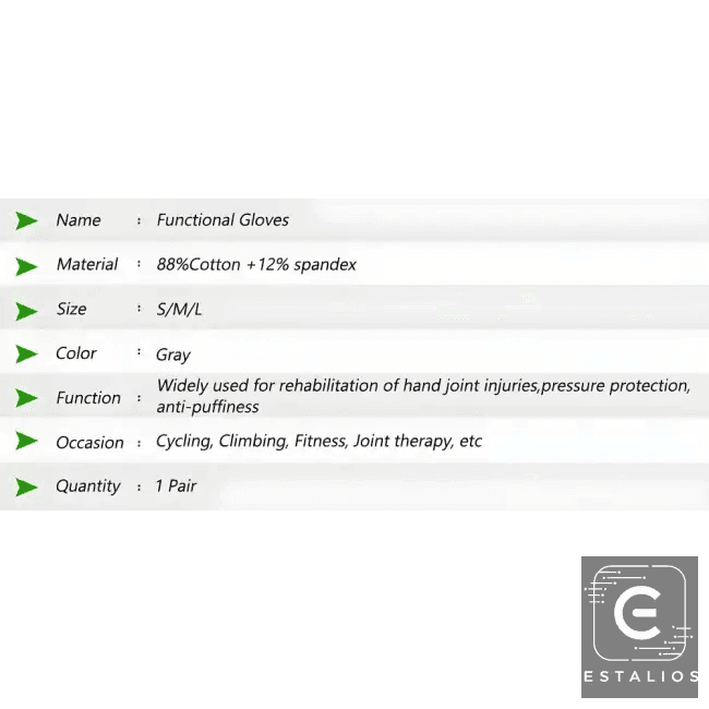 Gray Compression Arthritis Gloves for Pain Relief Daily Use - Estalios