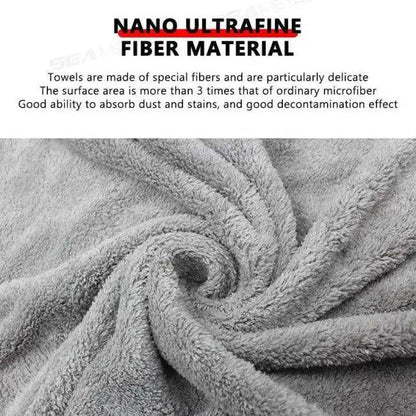 Shine On Gray Coral Velvet Towel for Superior Car Care - Estalios