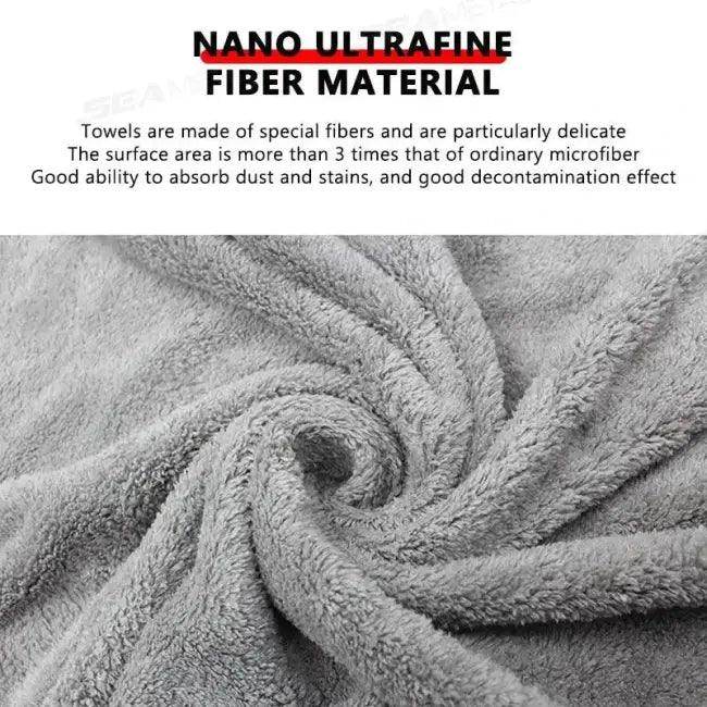 Shine On Gray Coral Velvet Towel for Superior Car Care - Estalios