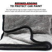 Shine On Gray Coral Velvet Towel for Superior Car Care - Estalios