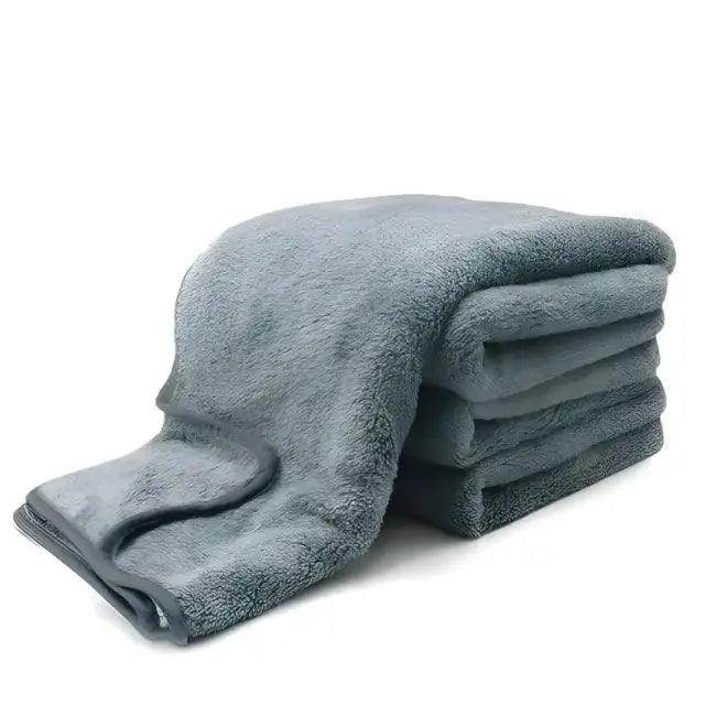 Shine On Gray Coral Velvet Towel for Superior Car Care - Estalios