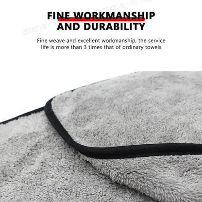 Shine On Gray Coral Velvet Towel for Superior Car Care - Estalios