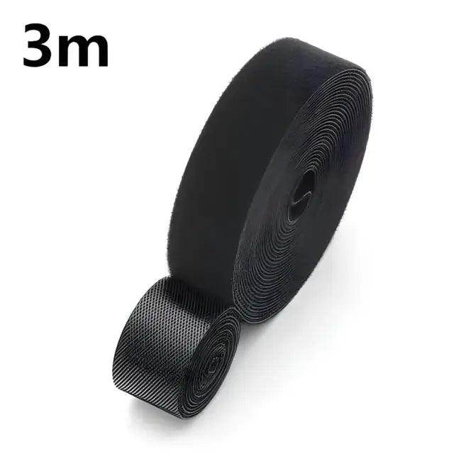 Gray Hook and Loop Fastener Tape for Tangle-Free Cables - Estalios
