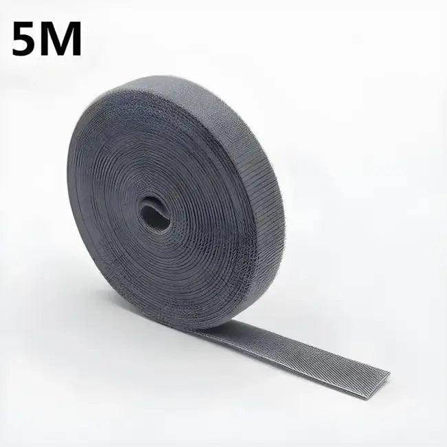 Gray Hook and Loop Fastener Tape for Tangle-Free Cables - Estalios