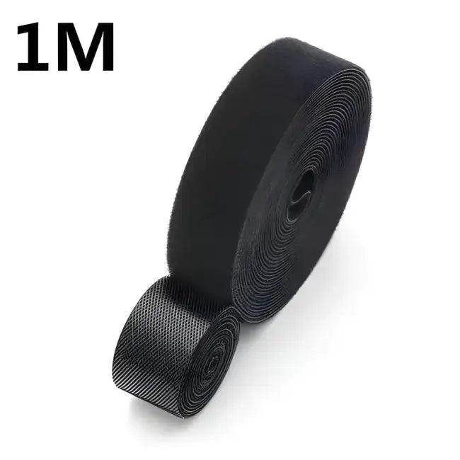 Gray Hook and Loop Fastener Tape for Tangle-Free Cables - Estalios