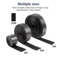 Gray Hook and Loop Fastener Tape for Tangle-Free Cables - Estalios