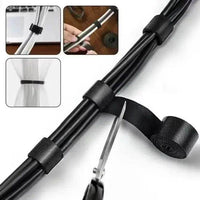 Gray Hook and Loop Fastener Tape for Tangle-Free Cables - Estalios