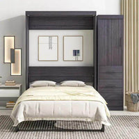Elevate Your Space with the Sleek Gray Murphy Bed Design - Estalios