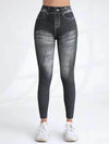 Rock Your Look with Bold Gray Denim Leggings Today - Estalios