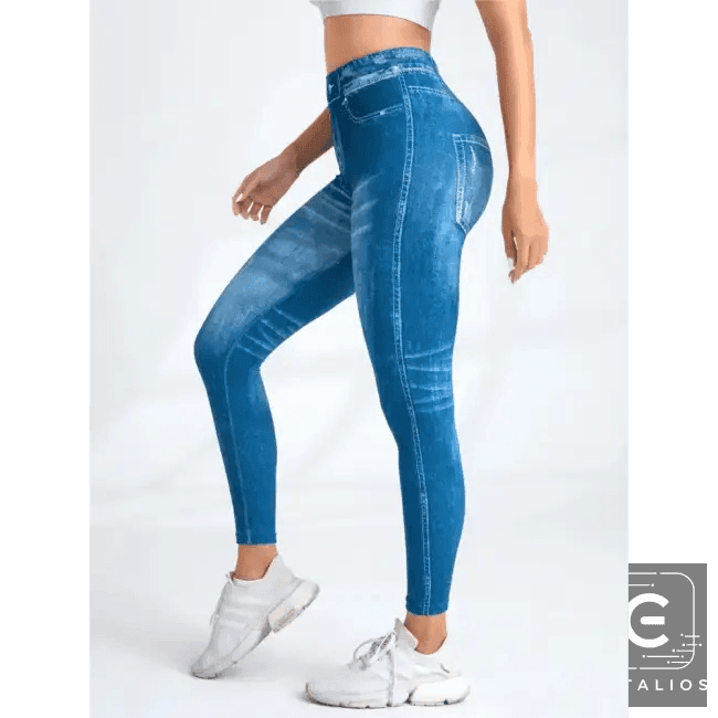 Rock Your Look with Bold Gray Denim Leggings Today - Estalios