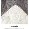 Gray Quilted Bedspread and Waterproof Mattress Protector Set for Ultimate Comfort - Estalios