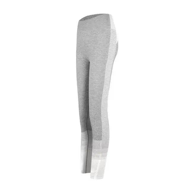 Sporty Chic Gray Pink Crop Set for Active Comfort - Estalios