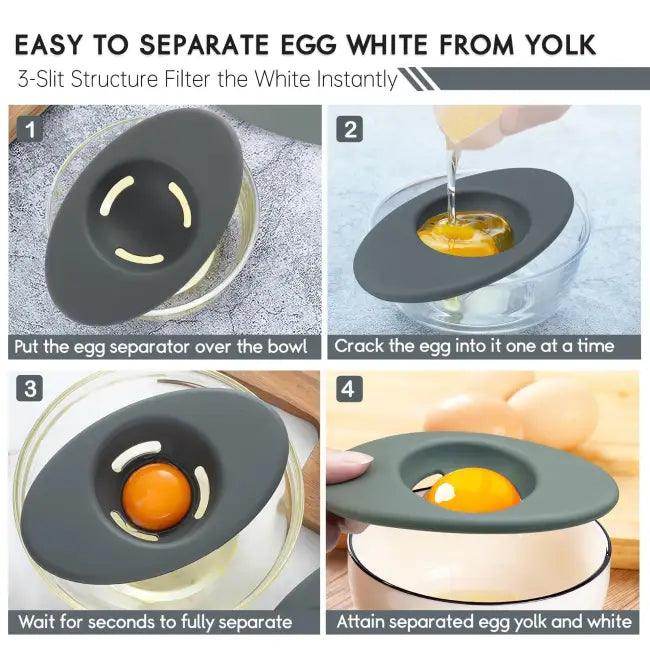 EggSTRAordinary Silicone Egg Separator for Effortless Cooking - Estalios