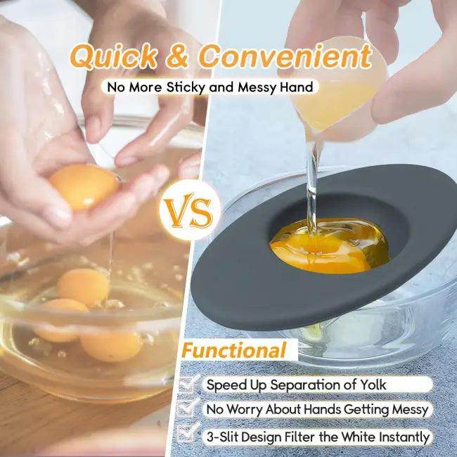 EggSTRAordinary Silicone Egg Separator for Effortless Cooking - Estalios