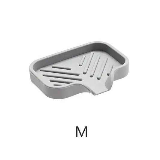 Gray Silicone Kitchen Sink Tray for Clean Dry Surfaces - Estalios