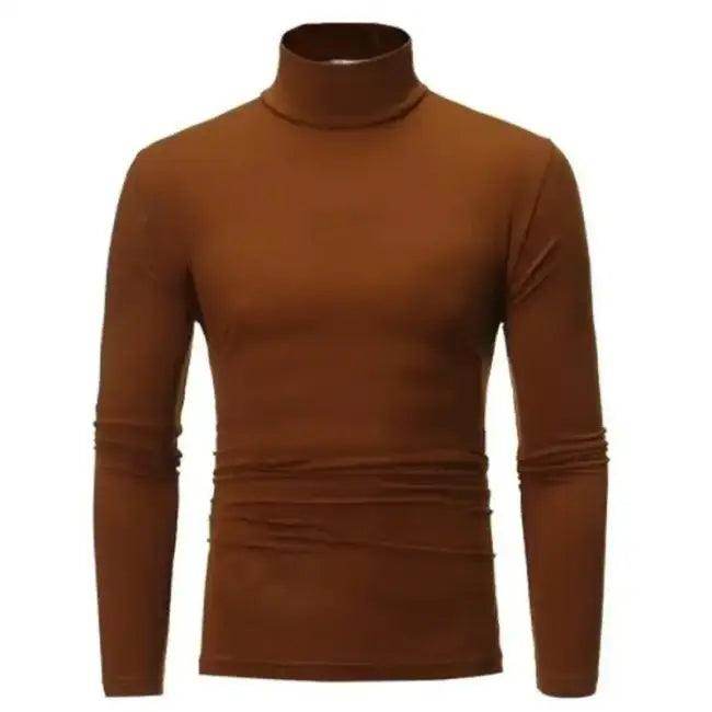 Elevate Your Look with Sleek Gray Turtleneck Shirt for Style - Estalios
