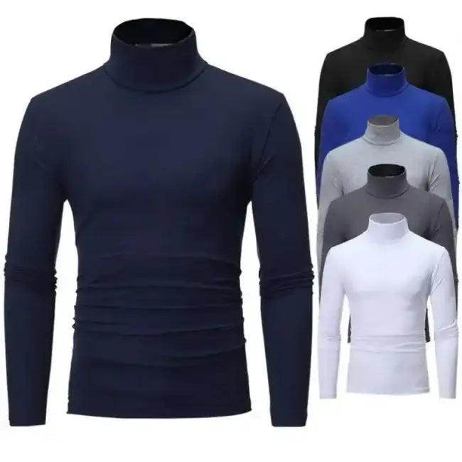Elevate Your Look with Sleek Gray Turtleneck Shirt for Style - Estalios