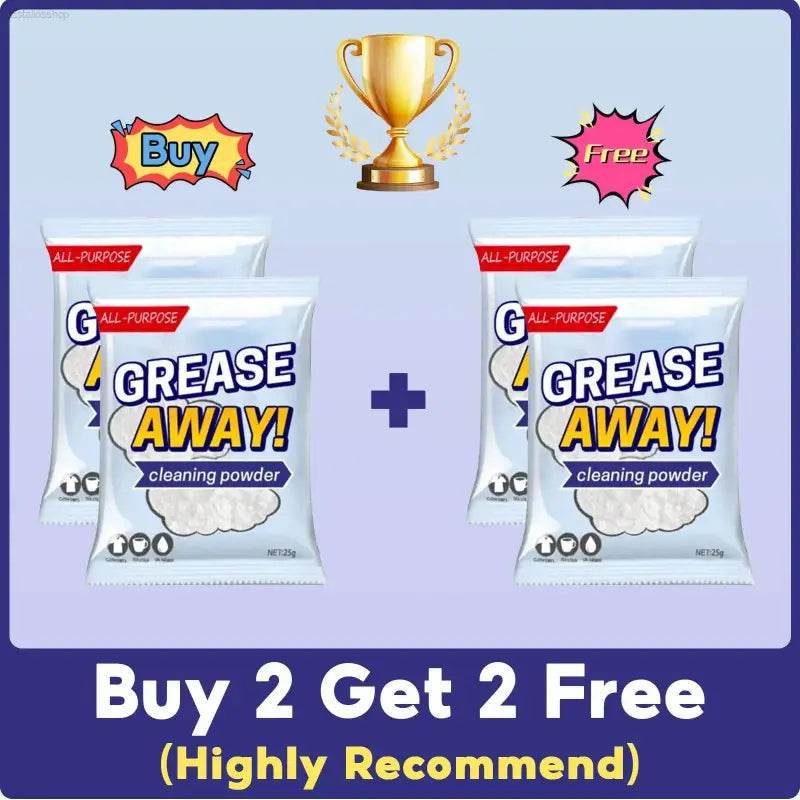 Grease Away cleaning powder promotion.