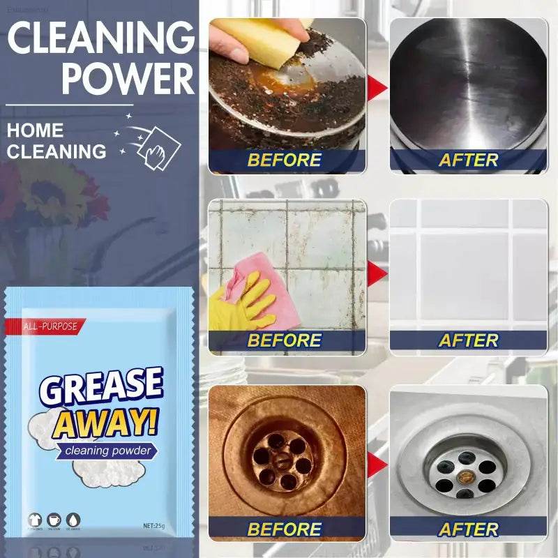 Cleaning powder advertisement.