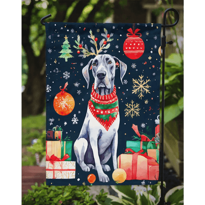 Great Dane Christmas Garden Flag - Durable Outdoor Decor - Estalios