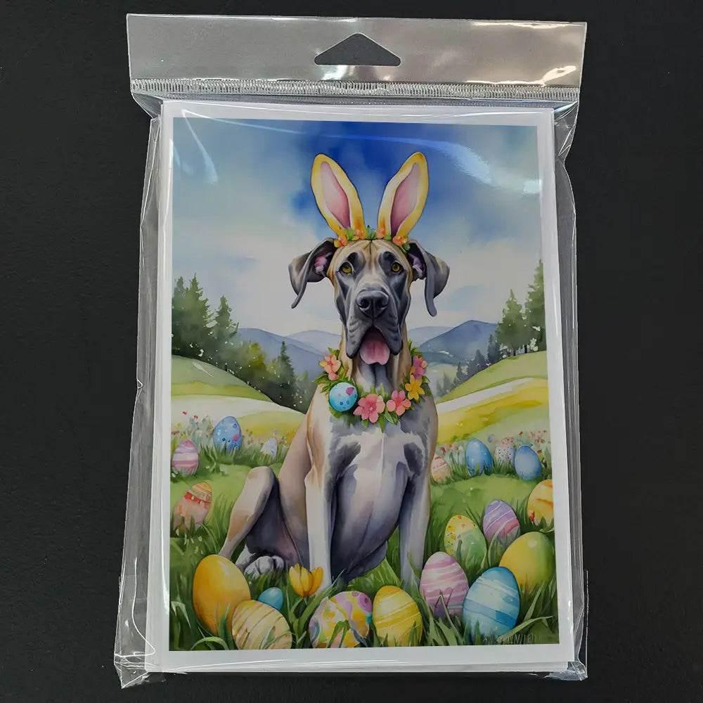 Great Dane Easter Egg Hunt: Paw-some Cards! Packaged Easter Dog Greeting Cards that will Make you Smile! these Easter-themed Great Dane Greeting Cards - Estalios