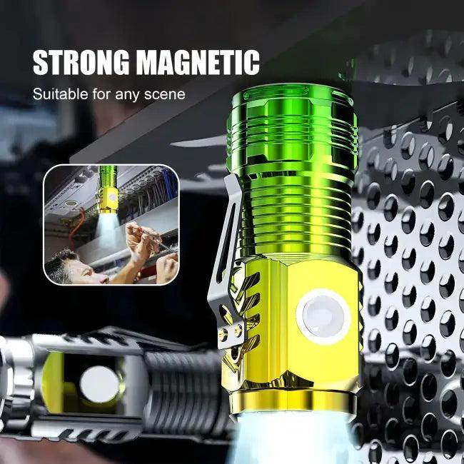 Epic Glow Green & Yellow Mini Flashlights for Fun Adventures - Estalios
