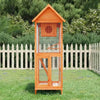 Green Roof Bird House: Solid Pine Wood Aviary! Elevate your Feathered Friends Living Space with our Stunning Wooden Bird Aviary! this Beautiful Bird House Offers - Estalios