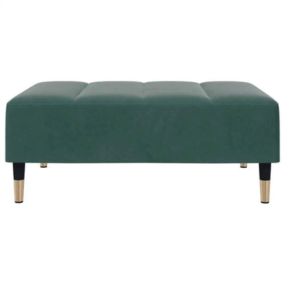 vidaXL Sofa Bed Dark Green Velvet, Wood, Metal Standard - Estalios