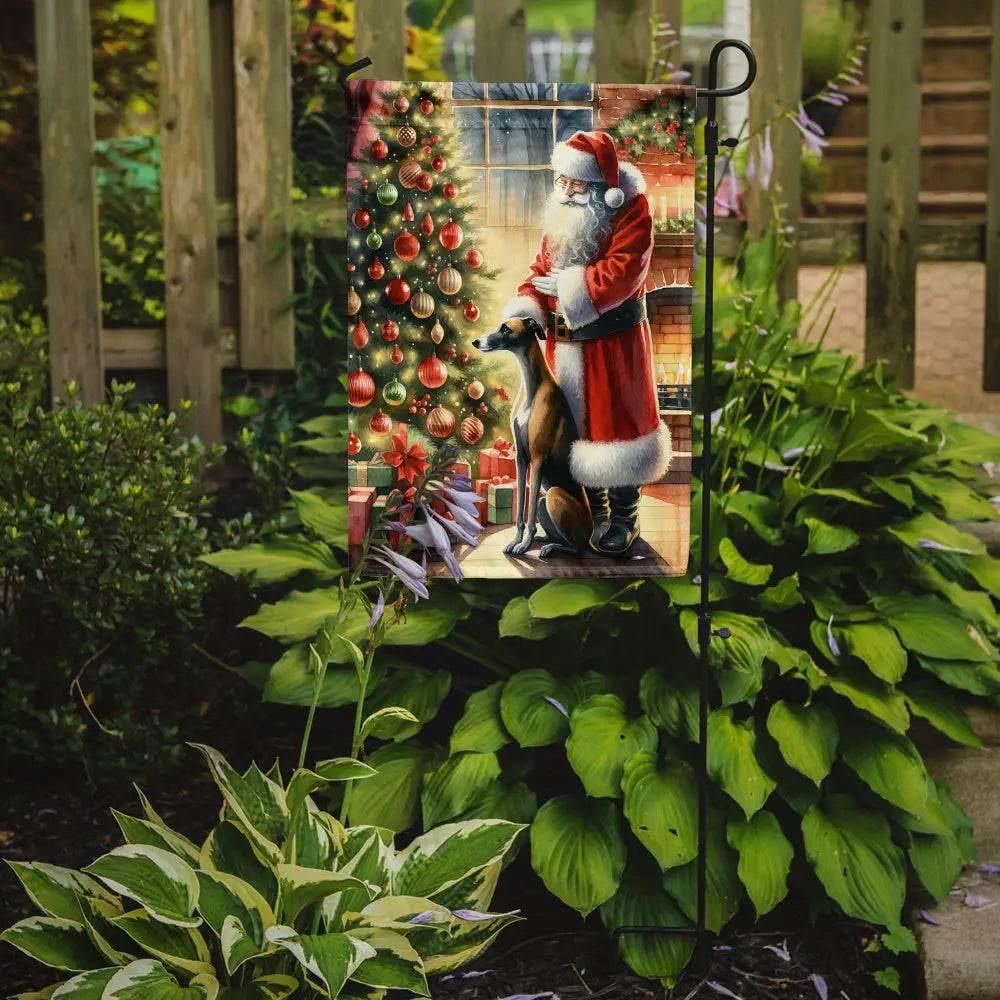 Santa's Christmas Garden Flag: Deck your Yard! **product Description** Spread Holiday Cheer to All who Pass by with this Charming Christmas Garden Flag! - Estalios