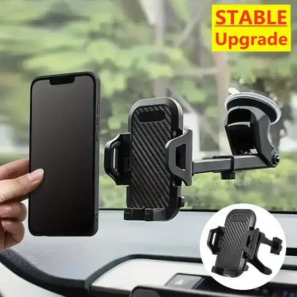 Car phone holder with suction cup for easy use in the GripTight Carbon Fiber mount