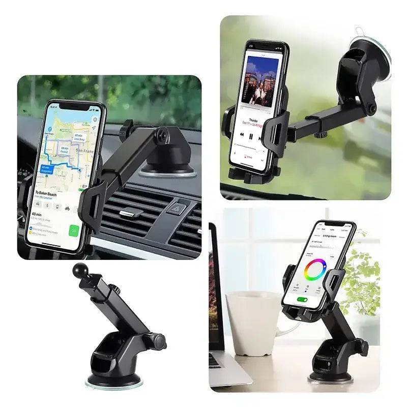 Suction cup phone mount for GripTight Carbon Fiber Car Phone Holder, perfect dashboard accessory