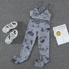 Fire Up Your Workout with Bold Tie Dye Athletic Set - Estalios