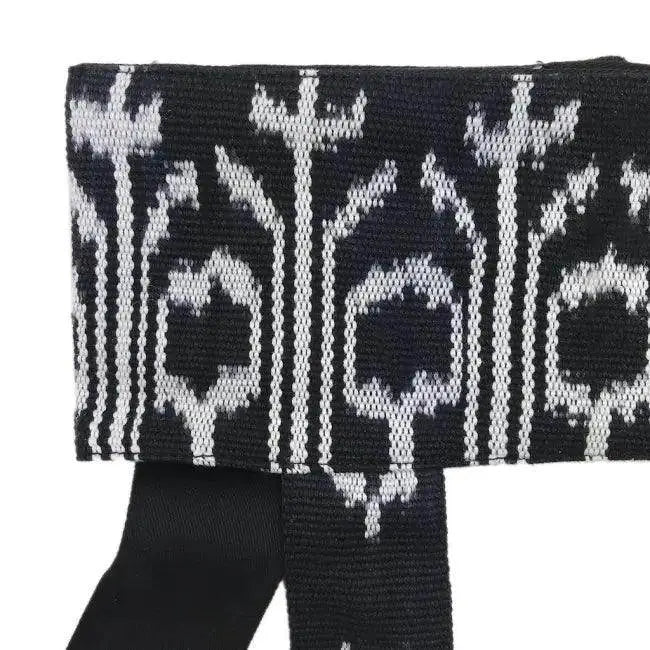 Groovy Yoga Mat Sling with Stylish Black and White Pattern for Active Yogis