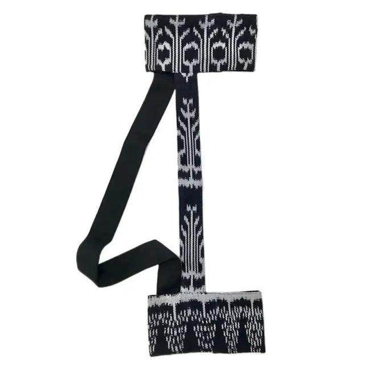 Groovy Yoga Mat Sling with Black and White Patterned Accessories - Estalios