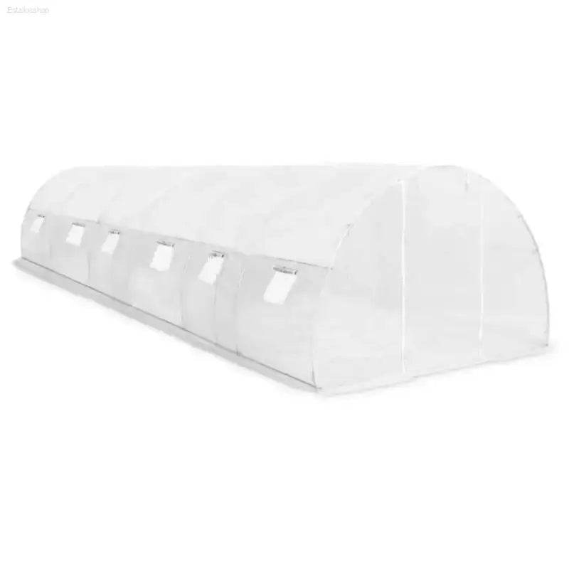 Grow Big: Galvanized Steel Greenhouse Tunnel! **product Description:** Unleash your Inner Gardener with our Amazing Greenhouse Tunnel! this Durable and Translucent Structure - Estalios