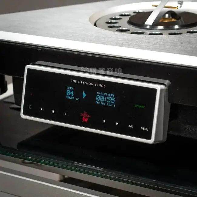 Dynamic Triangular Silver CD Player with Bold Design Style - Estalios