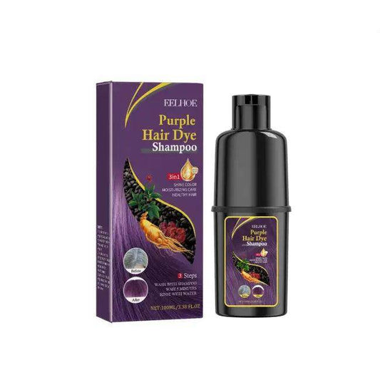 Rock Your Look with Silver Gray and Purple Hair Swatch Shampoo for Vibrant Color - Estalios