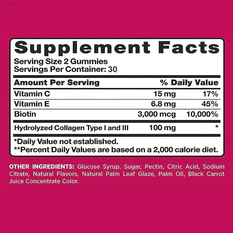 Hair, Skin & Nails Gummies for Healthy Hair and Skin - Estalios