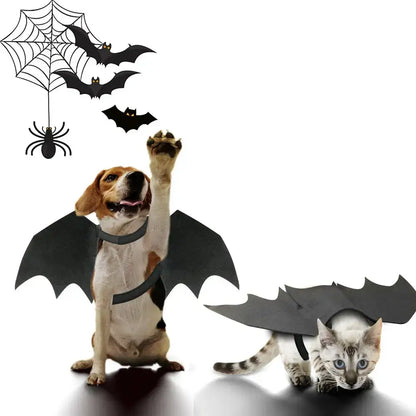 Halloween Pet Bat Wings Costumes for dogs and cats in fun spooky styles