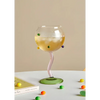 Hand Blown Rainbow Sprinkles Wine Glasses