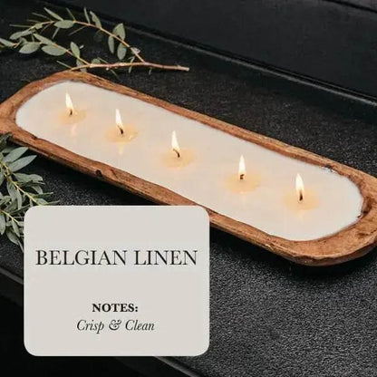 Hand-Poured 5-Wick Dough Bowl Soy Candles for Relaxation - Estalios
