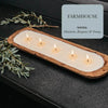 Hand-Poured 5-Wick Dough Bowl Soy Candles for Relaxation - Estalios