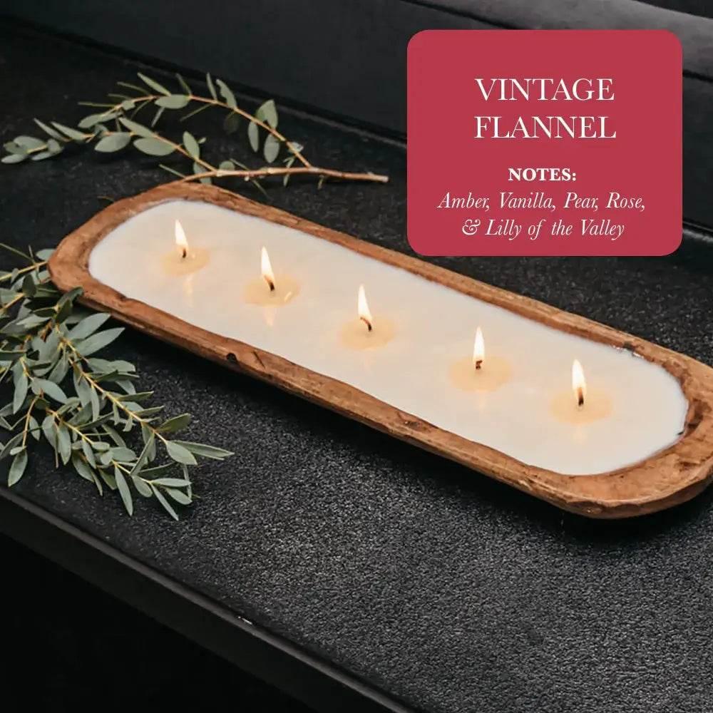 Hand-Poured 5-Wick Dough Bowl Soy Candles for Relaxation - Estalios